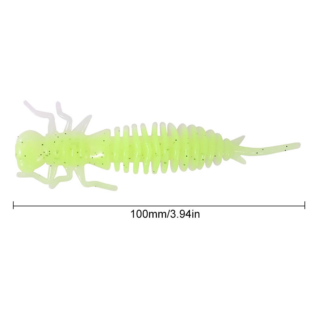 10pcs Simulation Insect Baits Portable Fishing Lures Reusable Soft Fishing Baits 55MM Type I