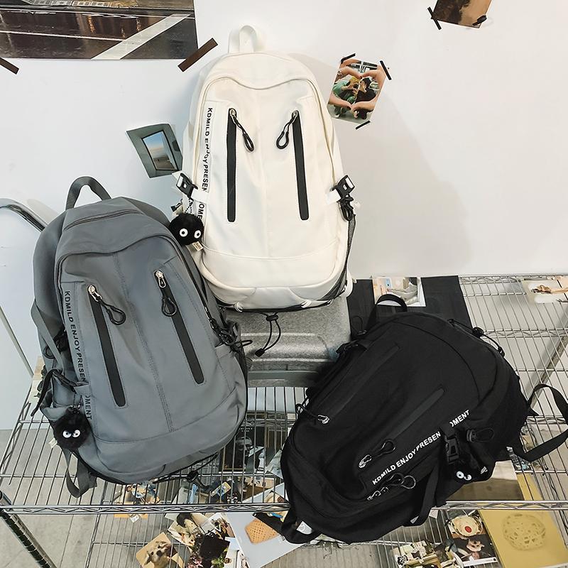 Herren Einfarbig Rucksack Mittelschüler Schultasche Damen Reise Rucksack