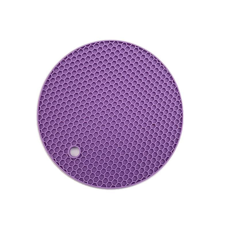 Zeshoekige Ronde Siliconen Placemat - Anti-Brandwond & Antislip, Makkelijk Schoon te Maken Keukentafelmat