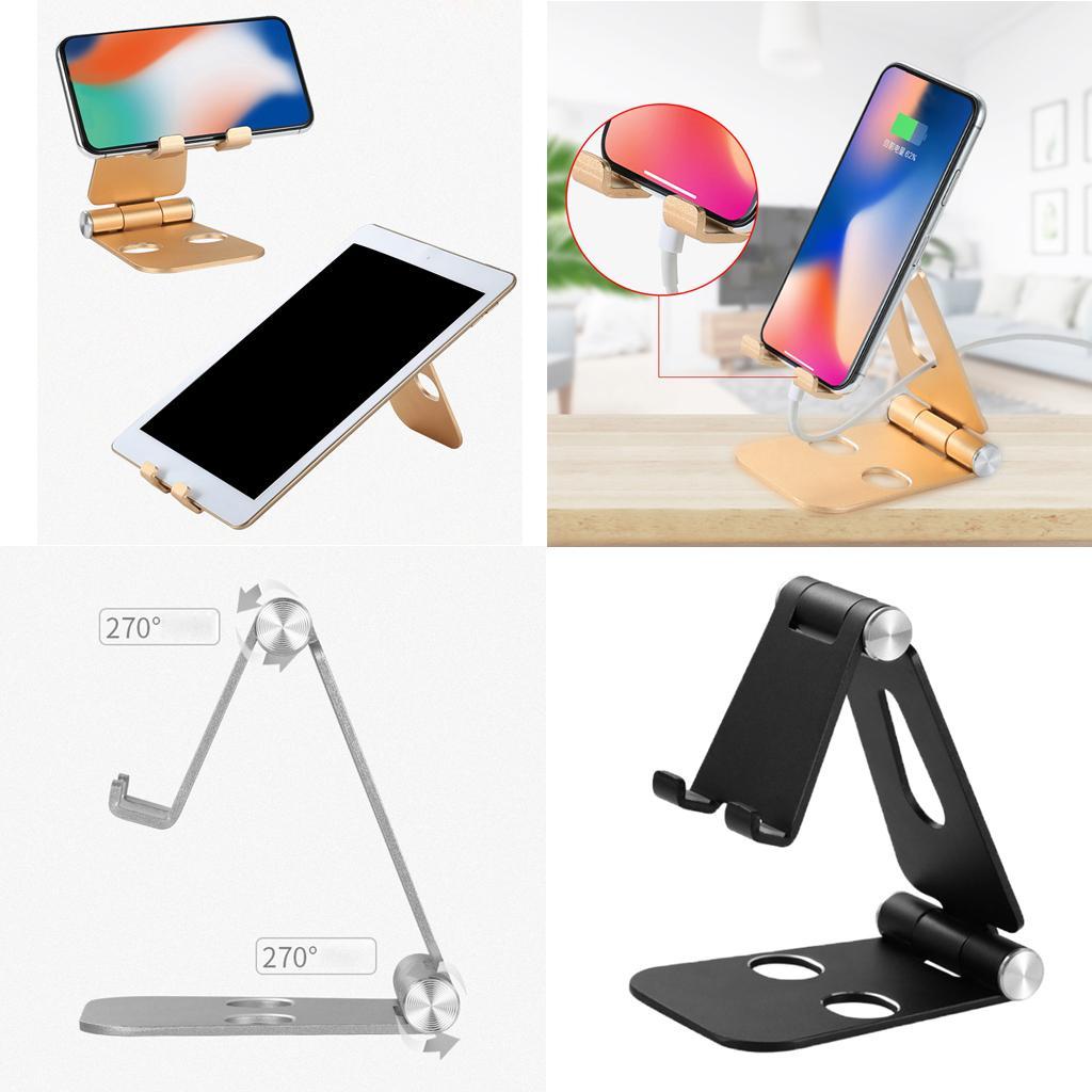 Aluminum Alloy Smartphone Holder , Tablet Black