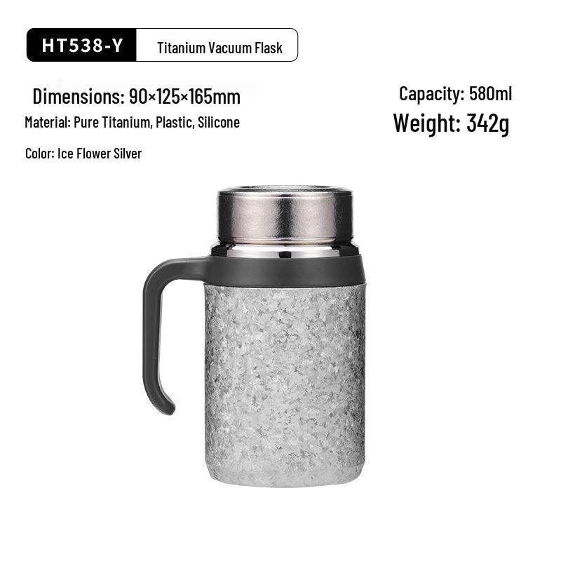 KEITH Titanium Era Pure Titanium Large Stewing Teapot and Thermos for Home or Office