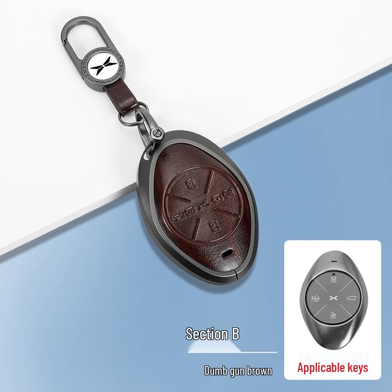 Compatible with XPeng P7i, G6, G9, P5, G3i Key Case - Premium Protective Shell with Buckle.