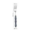 Light luxury Pearl Byen cutlery spoon High appearance level ceramic handle cutlery Steak cutlery Dessert cake fork 1PC