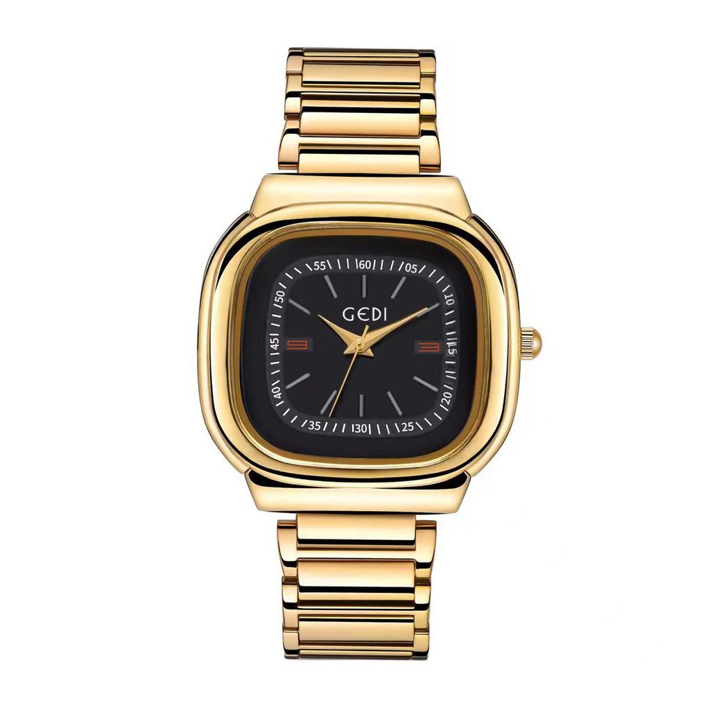 Waterproof Quartz Women'S Watch, Simple Square Large Plate Watch, Niche High-End Stainless Steel Women'S Watch