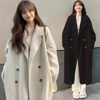 Thickened Woolen Coat Medium and Long Woolen Coat Women's Autumn and Winter