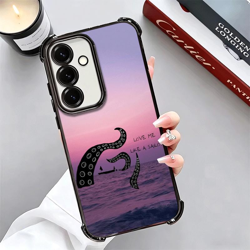 Summer Vibes Doodle Art Sky Soft Phone Case For Samsung A17 A27 A07 A37 A57 A16 A56 A15 A55 A14 A54 A13 A53 A26 A36 A25 A35 A24