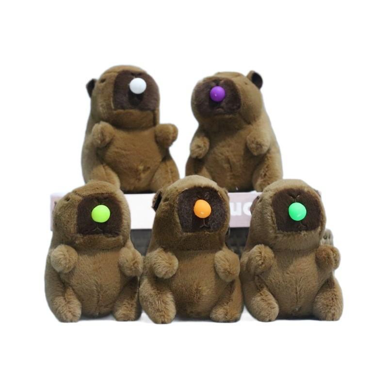 Charming Cartoon Capybara Plush Doll Super Soft Keyring Perfect For Kids And Adults