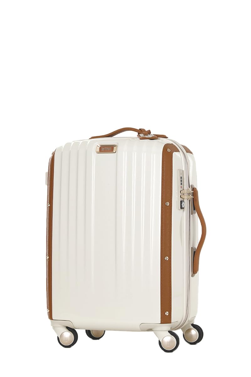 

Suitcase Carry Case DENOVO Spinner allowed 35L 55cm [Hartman] 55/20 Carry-on 3.5kg Ivory/Tan