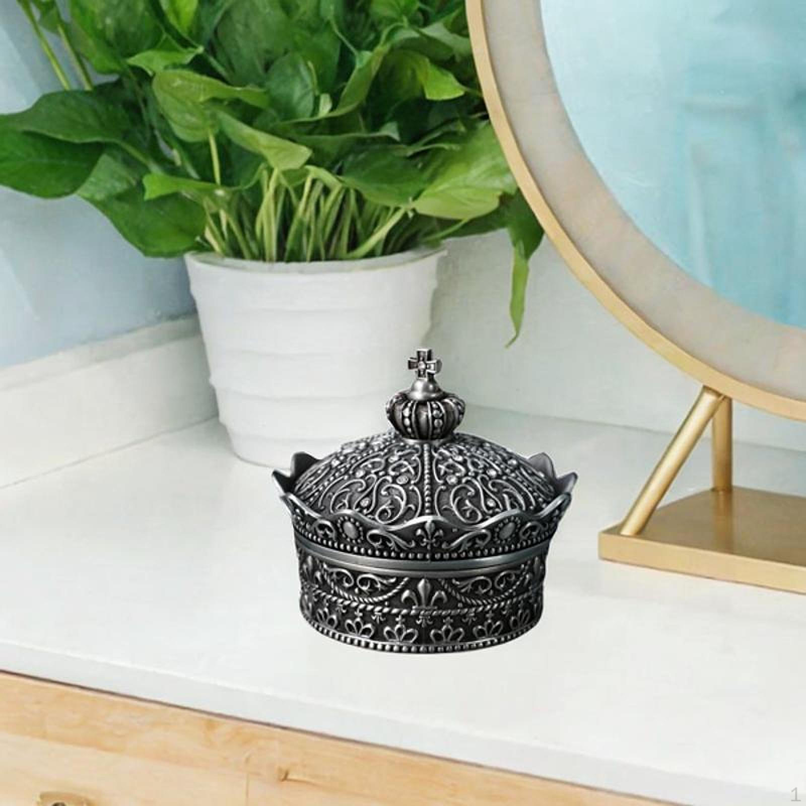 

Шкатулка для украшений в виде короны для ожерелий и подвесок 7.2cmx7.2cmx6.4cm