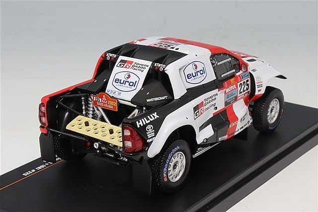 IXO Scale Toyota GR DKR Hilux GR 2022 Dakar Rally Cummings 1/43 T1+ #225 H. Lategan/B.