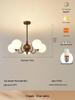 Mid-Century Nanyang Style Chandelier: Retro Space-Inspired Lighting for Living Room, Dining Room & Bedroom with Eye-Protection.