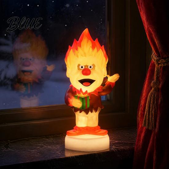 Party Decoration for Christmas LED Lighted Blow Molded Decoration Retro Cartoon Character Holiday Yard Decor Figure Outdoor Yard Lawn Porch,
