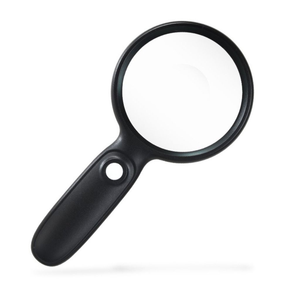 With 2 LED Light Hand Held Magnifying Glass HD Reading Magnifying Glasses Jewelry Identification