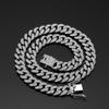 13mm Cuban Chain Bracelet with Diamond Inlay - Men's & Women's European/American Hip-hop Jewelry