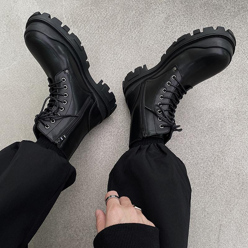 Platform High Top Patent Leather Shoes Men Formal Mens Dress Shoes Luxury Brand Wedding Shoes for Men Zapatos Hombre Chaussure