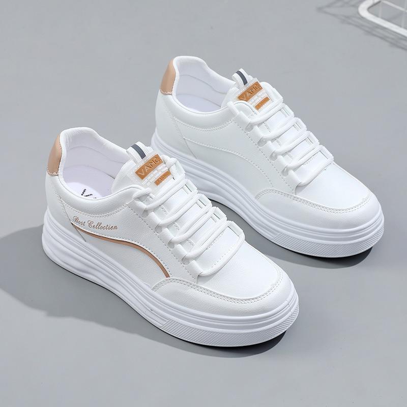 Women Contrast Color Sneakers  Casual Lace Up Outdoor Shoes Comfortable Low Top Skate Shoes Designer Platform Sports Shoes