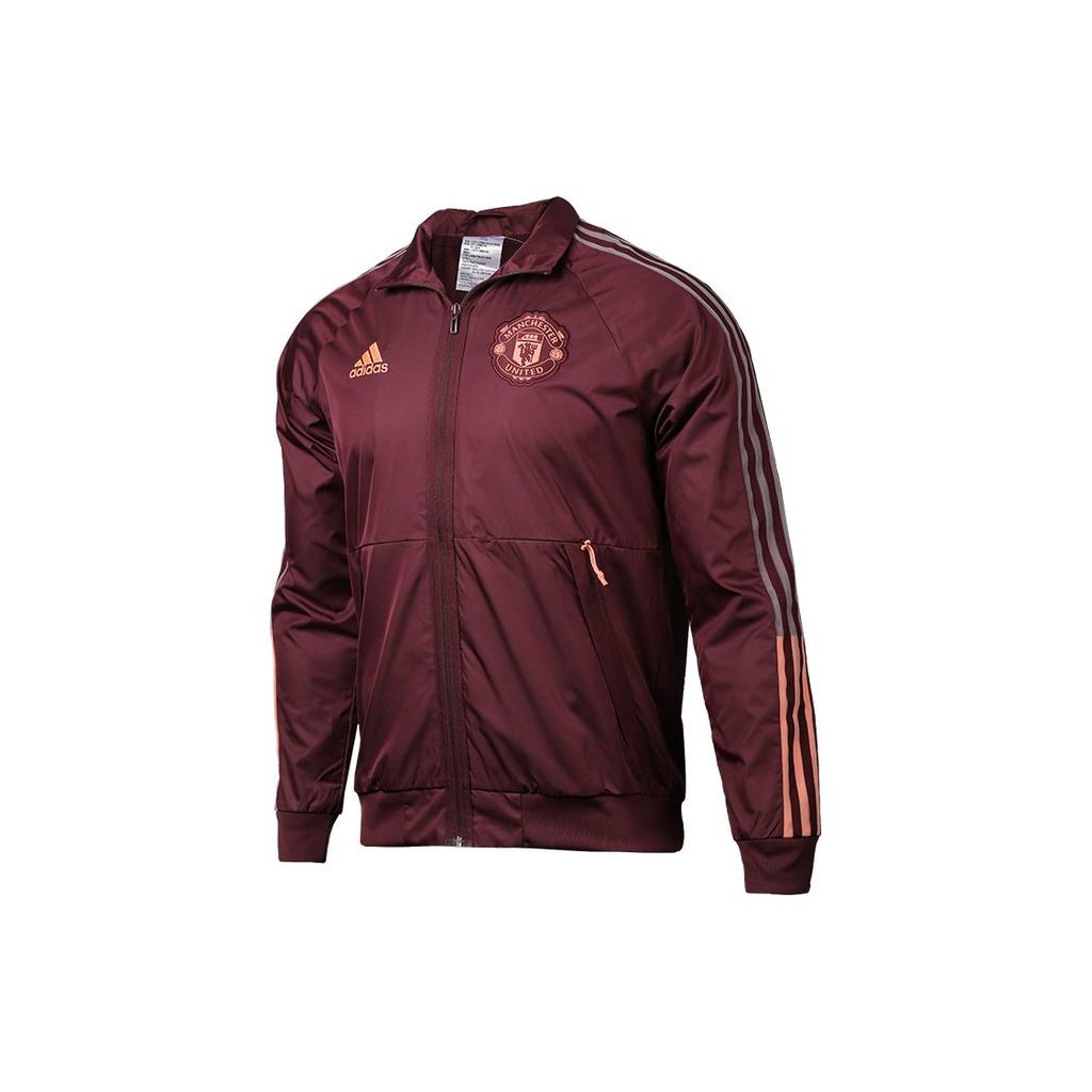 Adidas Manchester United Jackets Men's Fuchsia Lapel Moderate Other FR3865