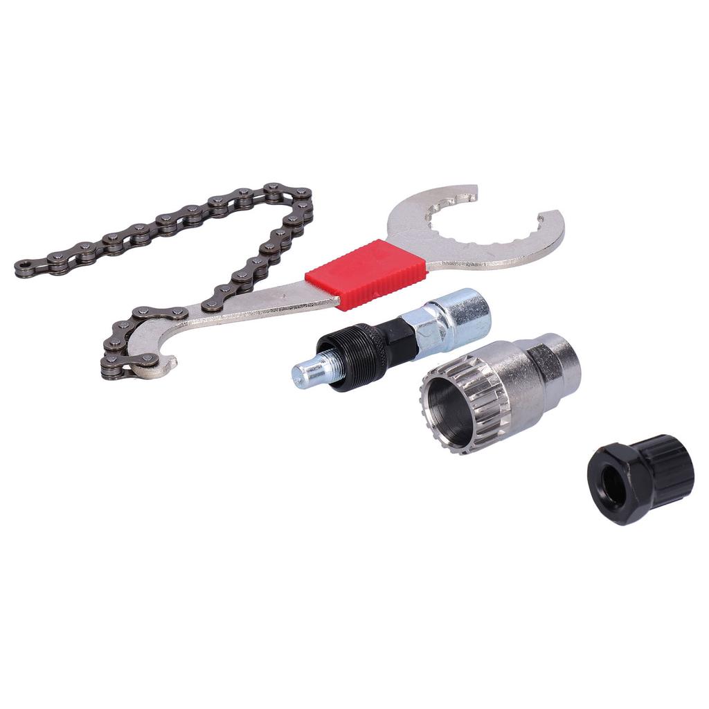 3 In 1 Bike Repair Kit Cassette Removal Tool Chain Whip Bicycle Sprocket Remover Set