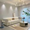 Light French Lambswool Marshmallow Sofa - Small Apartment Three-Seater, Customizable Luxury Living Room Furniture