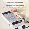 Nail Dust Vacuum Cleaner Nail Dust Collector Portable Nail Dust Collector No Dust Leakage Dust Filter EU Plug
