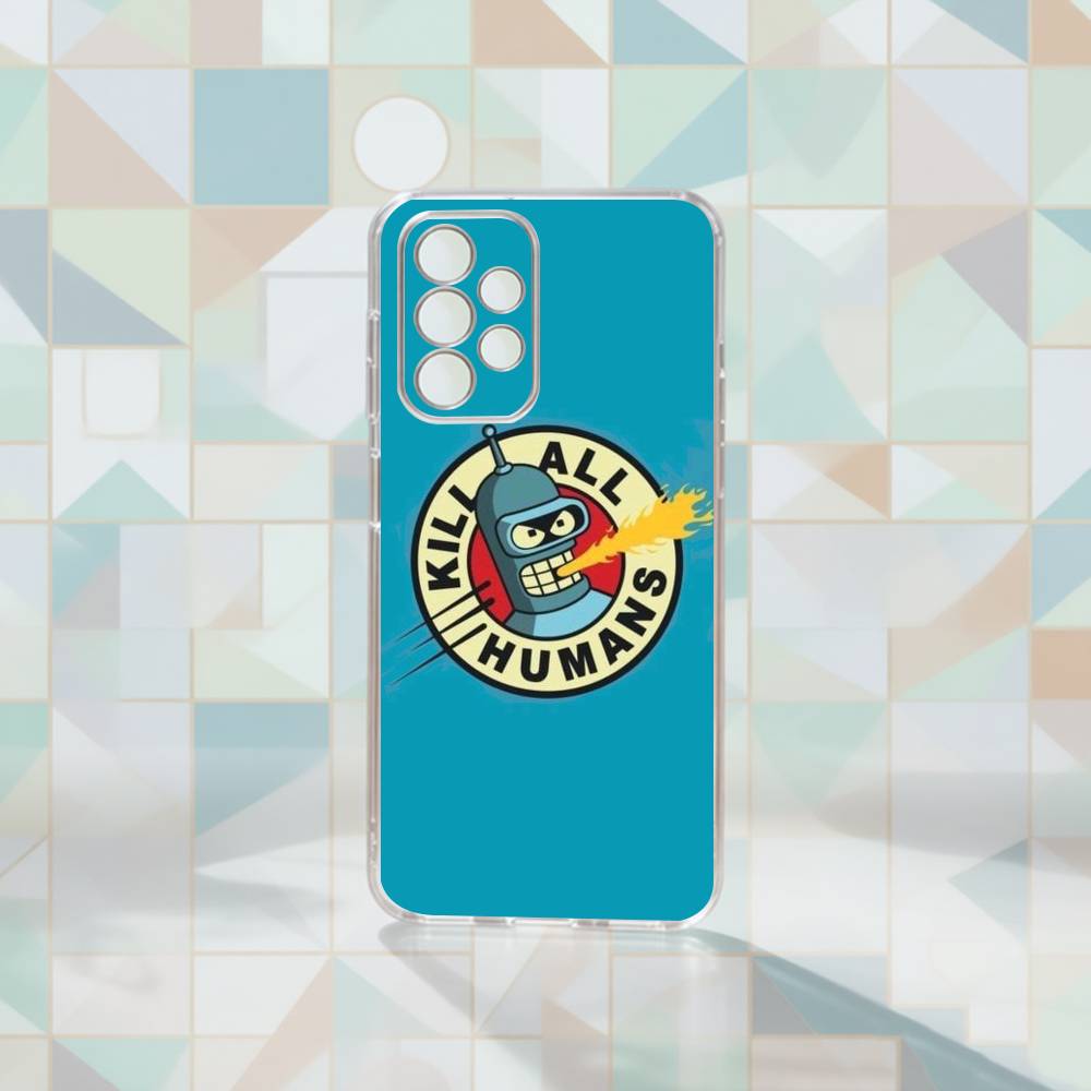 Futurama Funny Bender   Phone Case For Samsung S25,S24,S21,S22,S23,S30,Ultra,S20,Plus,Fe Transparent Cover Samsung S25ULTRA
