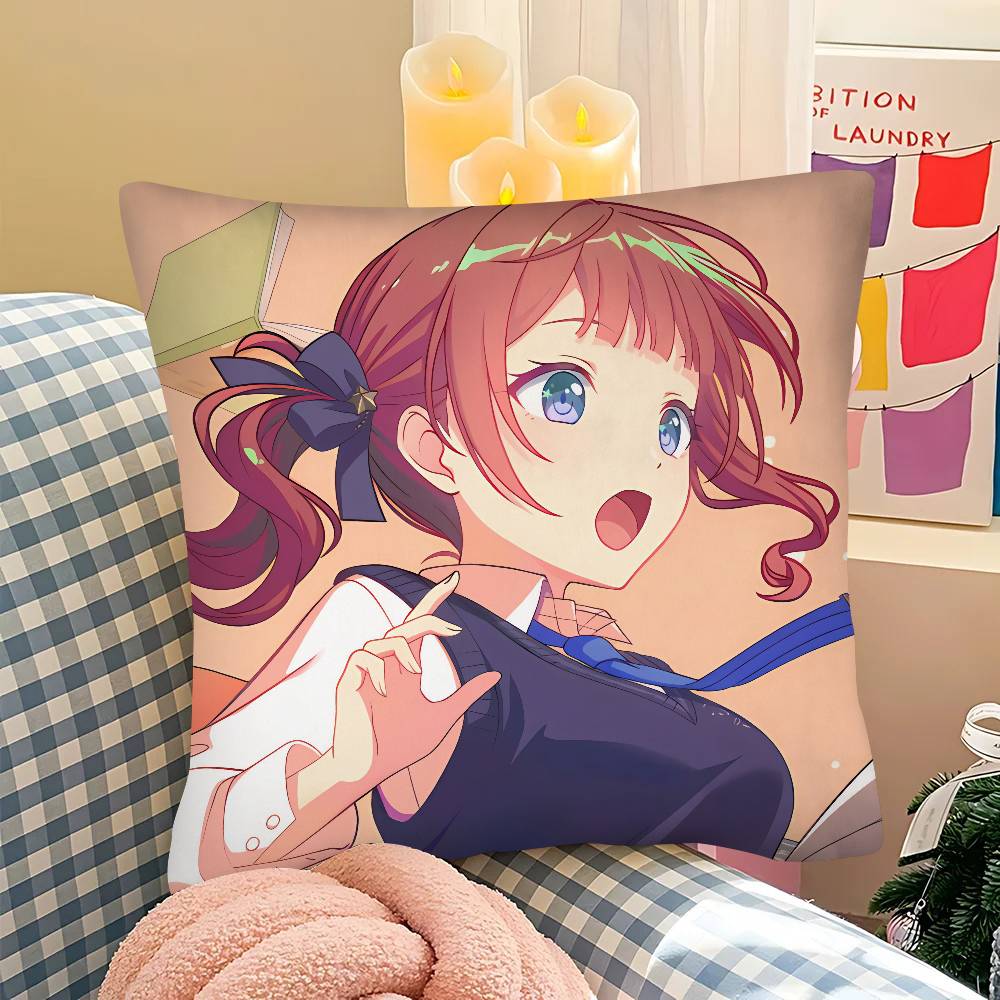 1Pc Honami Mochizuki Pillow Case Fashion Square Pillowcase Bedroom Sofa Room Ins Decoration Leisure