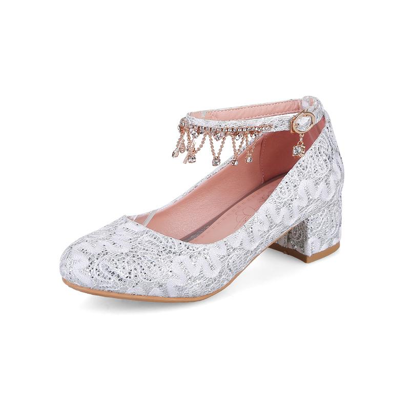 

Newest Girls Leather Shoes Children High Heels Performance Princess Baby Dance Shoes Student Kids Party Dance C 30