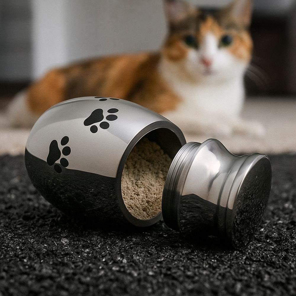 Waterproof Pet Cremation Urns Stainless Steel Keepsake Burial Jar  Sympathy Gift