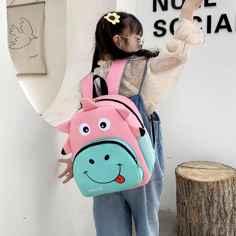 Cute Cartoon Nylon Kids Backpack For Ages 3-7 Breathable And Durable Design