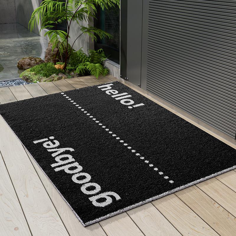 

Коврик для входной двери Простой американский ретро-коврик для входной двери Шелковое кольцо для входной двери Износостойкий нескользящий коврик для входной двери 45x75cm