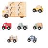 Wooden Cars Vehicle Set For Toddlers 1 To 3 Wooden City Cars And Trucks Toys For Boys Girls’ Educational Play