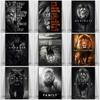Motivational Quotes Conquer Focus Canvas Painting Lion Tiger Leopard Ferocious Animal Posters Print Wall Living Room Home Decor