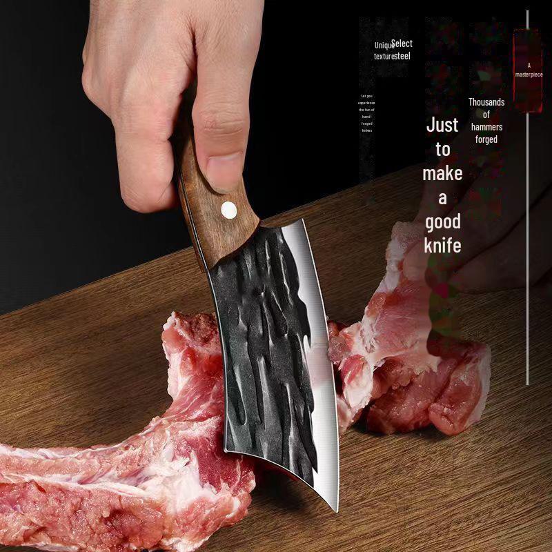 Compact Forged Kitchen Knife for Slicing & Outdoor Use