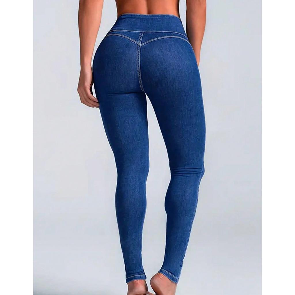 Women's High Waist Washed Women's Jeans Fashionable Versatile Straight Leg Pants
