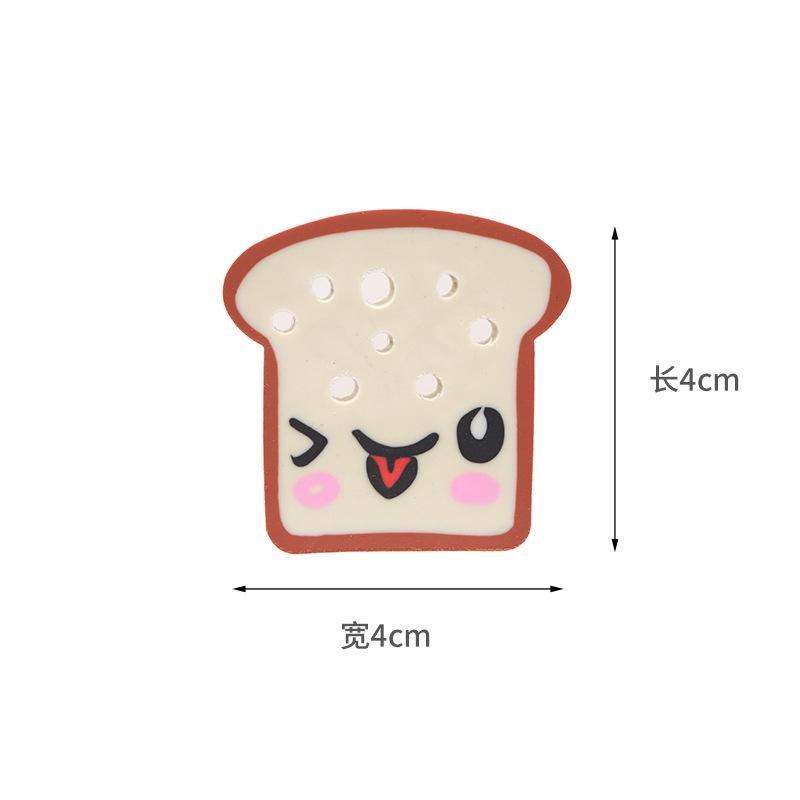 

1 шт., милый кавайный тост, резиновый ластик для детей, новинка, канцелярские принадлежности, офисные школьные принадлежности