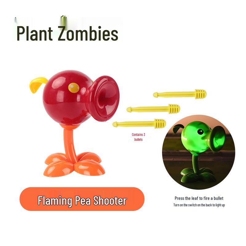 Plants Vs. Zombies Toy Set: Bewitching Mushroom, Fish Hook, Grassland Mine, Flaming Tree, Poison Pea
