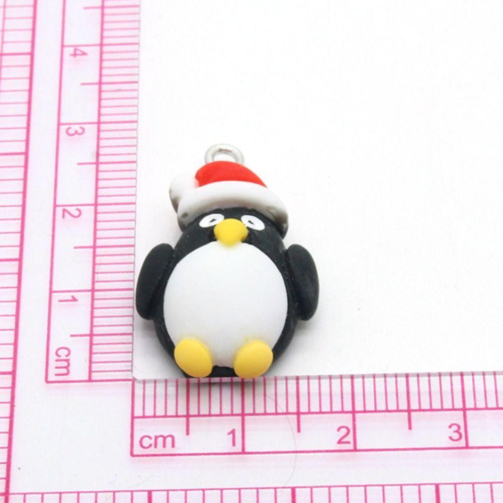 20X25mm Animal Pendant Resin Cartoon Penguin Pendant Charms Light Weight   For Earring