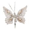 Clip Glitter Butterfly Christmas Flower Sequins Simulated Artificial Butterfly Clip Exquisite Butterfly Pendants Home Party