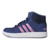 adidas Neo Hoops 2.0 Breathable Mid-Top Kids Basketball Shoes Deep Blue Purple Kids Sneakers FW4277