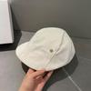 Retro versatile Japanese literary and artistic cotton and linen forward hat beret children spring and autumn thin breathable newsboy hat painter hat