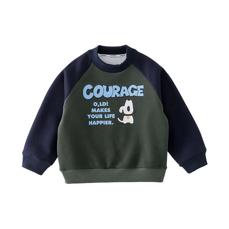 

Детский вязаный свитер с круглым вырезом Cotton Hall - коллекция осень 2024 г.: Теплые, плотные, повседневные топы для детей. 100 cm темно-зеленого