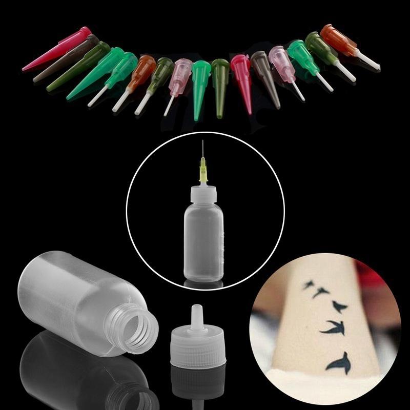 Applicator Paste Tattoo Henna Kit Body Art Bottle Nozzle Drawing Making Tool Set