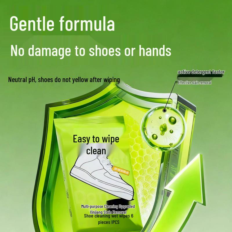 Rinse-Free White Shoe Wipes: Easy Clean & Stain Removal for Sports Shoes
