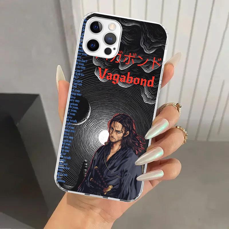 Anime Vagabond Samurai Phone Case for Iphone 17 Air 16 15 Plus 14 13 Mini 12 11 Pro Max 16E 7 8 SE 2020 Soft Funda Print Shell 1