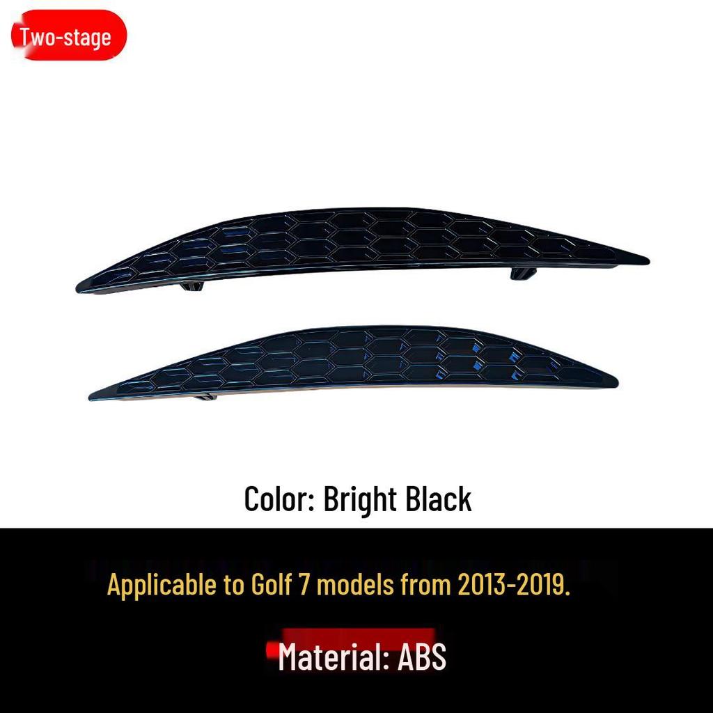 Kompatybilny z Golf 7-7.5 (2013-2019) Retrofit listwy zderzaka tylnego o strukturze plastra miodu, wymiana listwy odblasku.