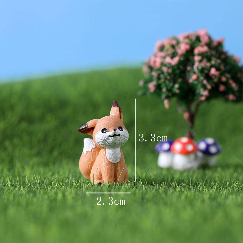 Funny Cartoon Animal Statue Waterproof Micro Landscape Ornaments Mini Animal Ornament  Courtyard