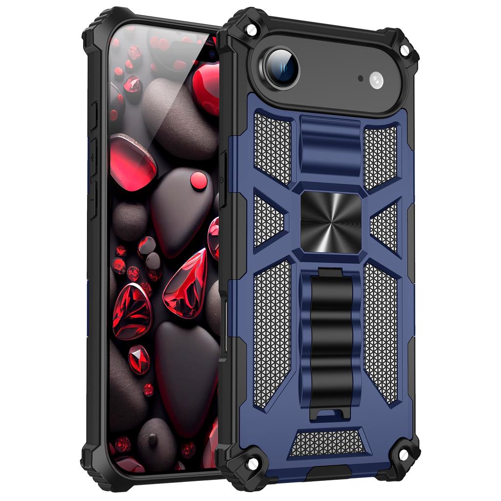 Für iPhone 17 Air Handyhülle Ständer Sturzschutz PC+TPU Rückseite