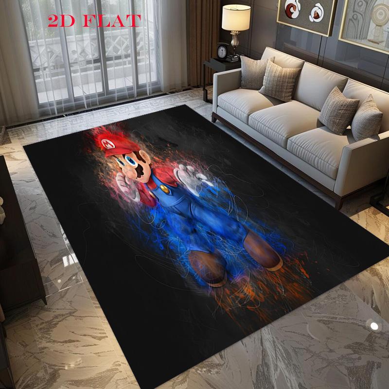 Super Mario Brothers Rug Carpet Home Decor Floor Mats Office Chair Cushion Room Gift