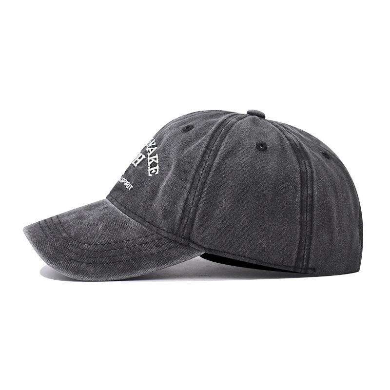 Unisex Washed Cotton Caps Letter Embroidery Vintage Baseball Cap Men Women Adjustable Outdoor Streetwear Sports Sun Hats