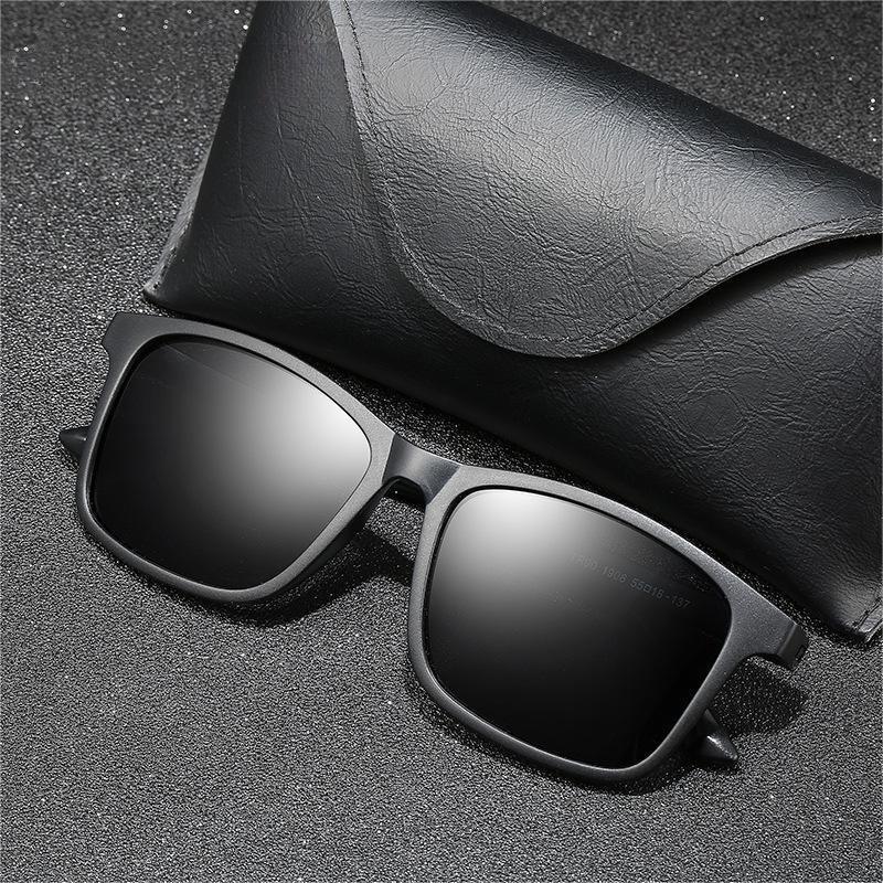 Classic Retro Men's Driving Polarized Sunglasses TR90 Material Ultra Light Eyeglasses Fashion Women's Shades UV400